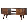 IN894- Chestnut Rounded Media Unit-