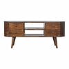IN894- Chestnut Rounded Media Unit-IN894-