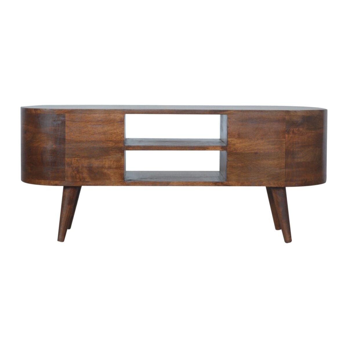 Chestnut Rounded Media Unit