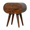 IN903 - Chestnut Circular Bedside-