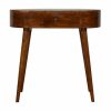 IN904 - Chestnut Rounded Petite Console Table-IN904-