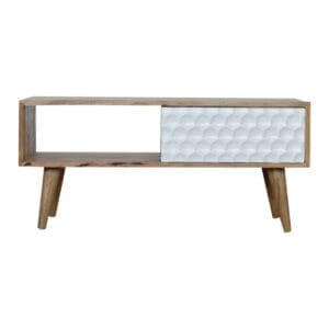 IN923 - Honeycomb Carved Coffee Table.-IN923-