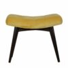 IN928 - Mustard Cotton Velvet Curved Bench-IN928-