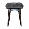 Grey Velvet Deep Button Bench