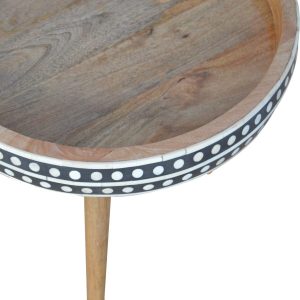 IN952 - Pattterned Nordic Style End Table-