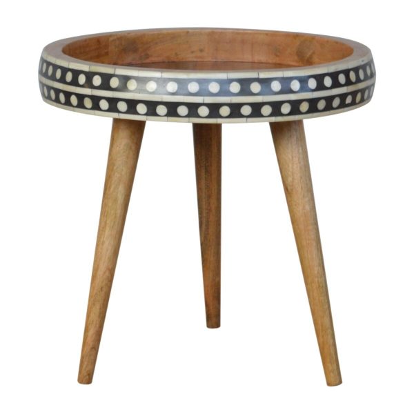 IN953 - Pattterned Nordic Style End Table