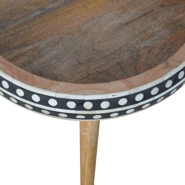 IN953 - Pattterned Nordic Style End Table