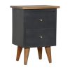 IN974 - Midnight Blue Hand Painted Bedside-