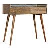 IN982 - Bone Inlay Gallery Back Console Table-