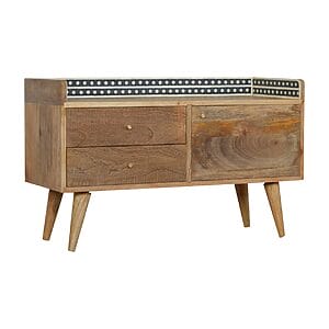 IN983 - Bone Inlay Gallery Back Media Unit-