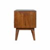 Artisan Tile Carved Chestnut TV Unit Solid Mango