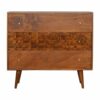 IN994 - Tile Carved Chestnut Chest-IN994-