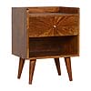IN997 - Sunrise Patterned Chestnut Bedside-
