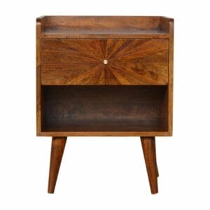 IN997 - Sunrise Patterned Chestnut Bedside-IN997-