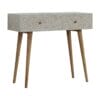 Light Taupe Floral Bone Inlay Console Table-IN961