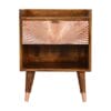 Manila Copper 1 Drawer Bedside 35x45x58cm-IN1623