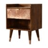 Manila Copper 1 Drawer Bedside 35x45x58cm-IN1623-artisan