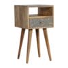 Mini Cement Chip Drawer Bedside 30x30x57cm-IN1396-artisan