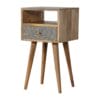 Mini Cement Chip Drawer Bedside 30x30x57cm-artisan-IN1396