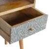 Mini Cement Chip Drawer Bedside 30x30x57cm