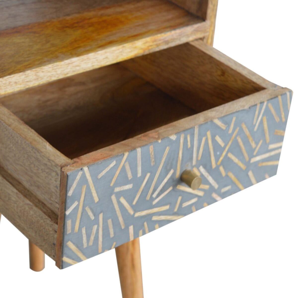 Mini Cement Chip Drawer Bedside 30x30x57cm
