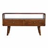 IN309 - Curved Chestnut Media Unit-IN309-