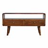 IN309 - Curved Chestnut Media Unit-IN309-