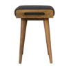 Pewter Tweed Tray Style Footstool 35x50x52cm