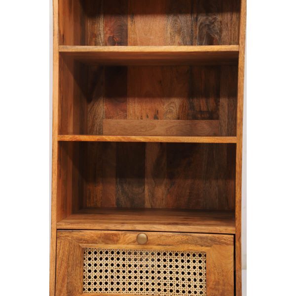 Rahten Mango Wood Cabinet With Drawer 40x50x137cm