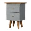 Sky Blue Hand Painted Bedside 30x35x50cm-IN1635-artisan