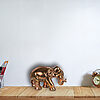 Small Copper Brushed Elephant Figurine-artisan